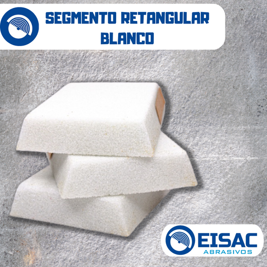 SEGMENTO ABRASIVO DE OXIDO DE ALUMINIO BLANCO