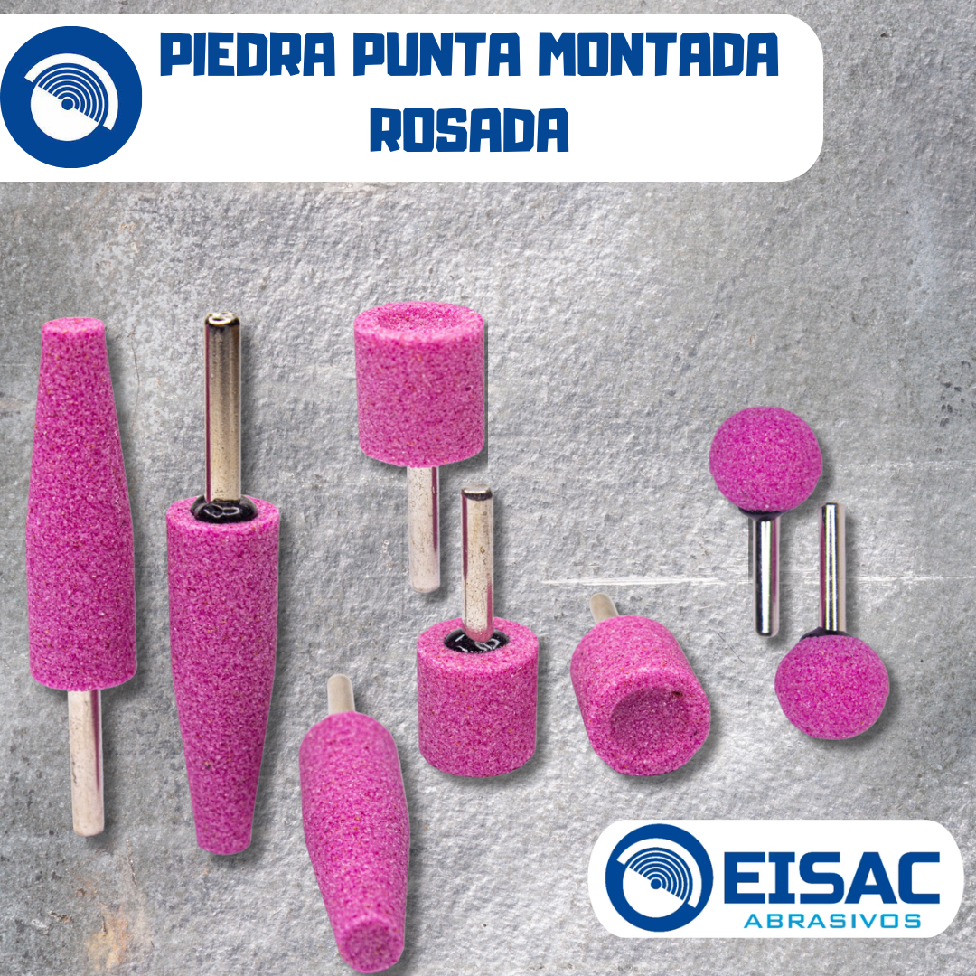 PIEDRA PUNTA MONTADA  ROSADO